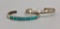 Two Vintage Heavy Duty Sterling Silver Bracelets