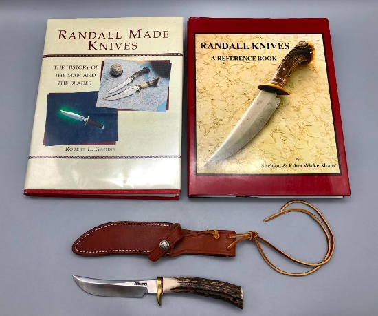 Randall Knife with Sheath and Two Books