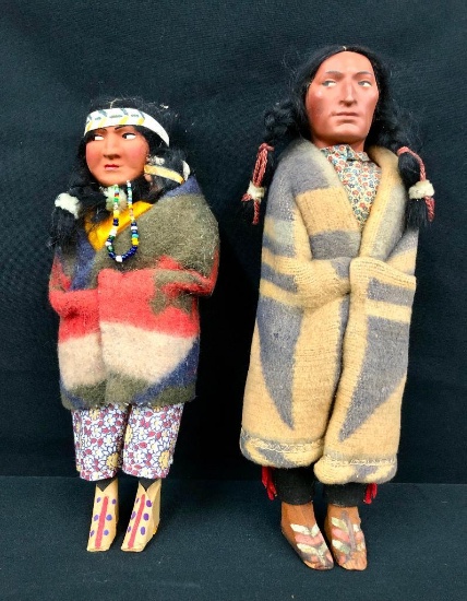 Two Bully Good Skookum Dolls with Original Boxes