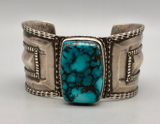 Great Handmade Turquoise Bracelet by Jock Favour
