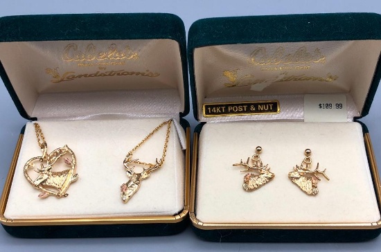 Black Hills Gold Jewelry- Elk Themed