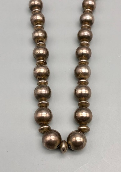 Sterling Silver Bead Necklace