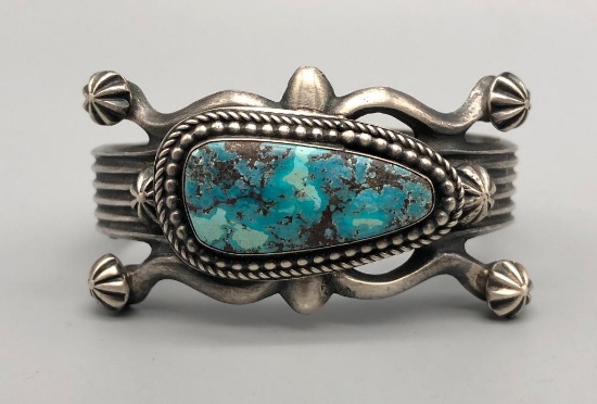 Wonderful Turquoise and Sterling Silver Bracelet