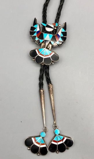 Thunderbird Inlay Bolo Tie