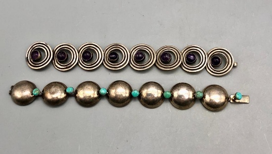 Two Vintage Link Bracelets
