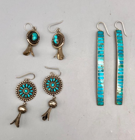 Group of Exquisite Vintage Earrings