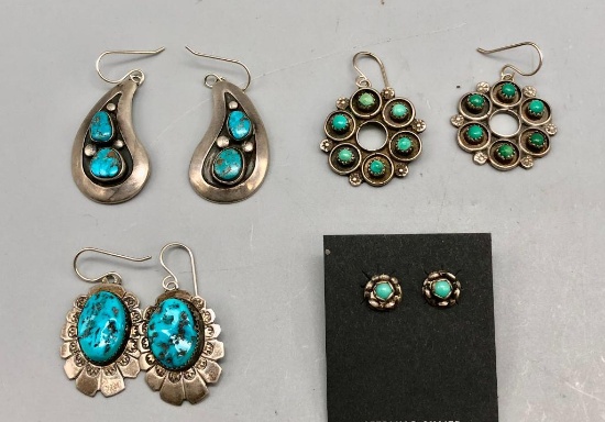 Four Pairs of Great Vintage Earrings
