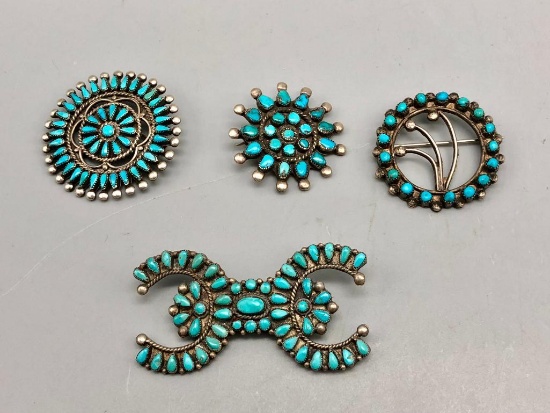 Group of Four Great Vintage Pins