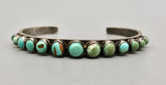 Enticing Ingot Turquoise Row Bracelet