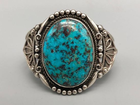 Gorgeous Large Turquoise Stone Bracelet