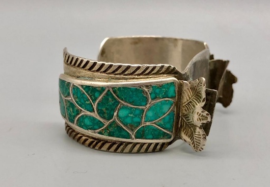 Turquoise Inlay Watch Bracelet