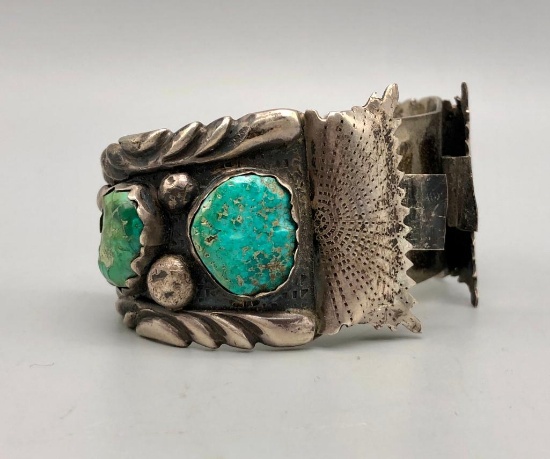 Vintage Turquoise Watch Bracelet