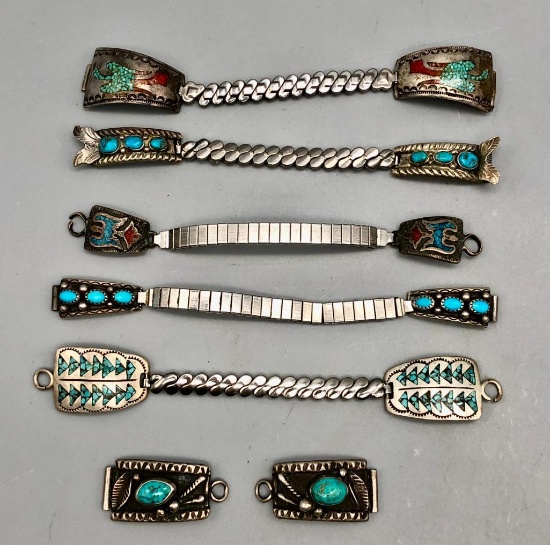 Group of Six Pairs of Vintage Ladies Watch Tips