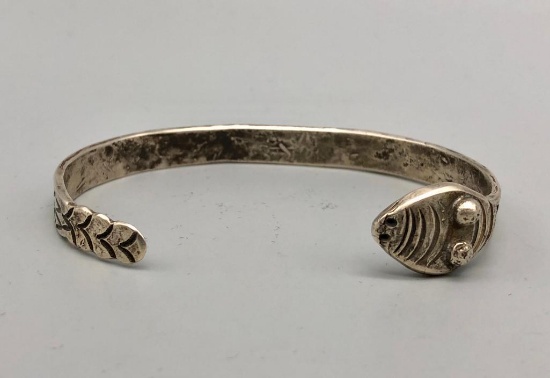 Old Handmade Ingot Snake Bracelet