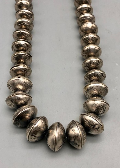 Fabulous Navajo Pearls - Coin Bead Necklace