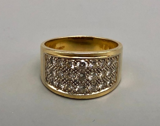 14k Gold and Diamond Ring