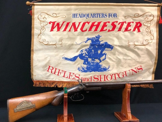 Antique Fantasy Coach Gun and Winchester Banner