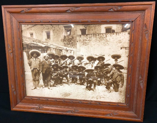 Vintage B&W Photo From The Mexican Revolution
