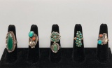 Group of Six Vintage Rings