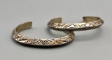 2 Heavy Duty Silver Bracelets