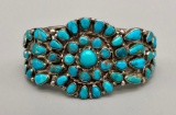 Vintage Turquoise Cluster Bracelet