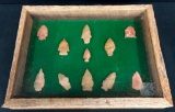 Nice Display of Plains Arrowheads