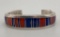 Coral and Lapis Inlay Bracelet by Ray Tracey