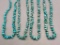Four Turquoise Nugget and Heishi Necklaces