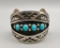 Turquoise and Sterling Silver Shadowbox Bracelet