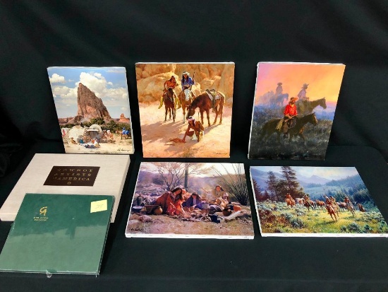 Cowboy Artists of America Collector's Edition of Five Giclees with Book