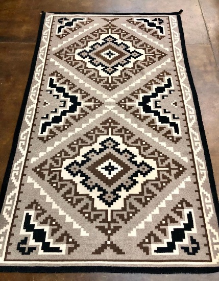 Larger Size 5' X 8' Navajo Textile