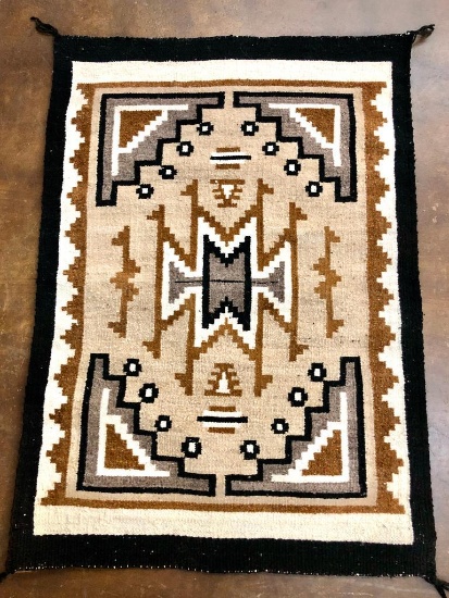 Two Grey Hills Navajo Textile