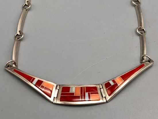 Stunning Inlay Necklace by Tommy Jackson