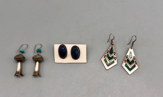 Three Pairs of Earrings