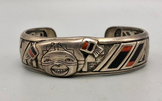 Northwest Coast Sterling Silver Bracelet by Kathleen Wall