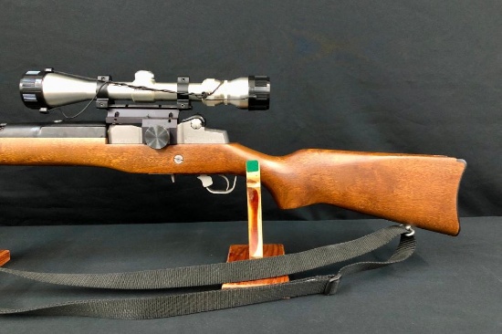 Ruger Mini 14 With Wood Stock and a Scope