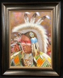 Original Oil Painting by Jimmy Abeita