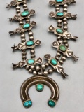 1920s-1930s Ingot Box Bow Squash Blossom Necklace