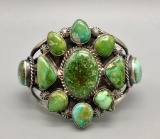 Gorgeous Great Turquoise Cluster Bracelet