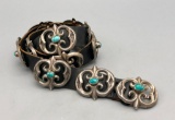 Vintage Turquoise Sandcast Concho Belt