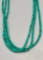 Three Strand Turquoise Heishi Style Necklace