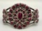 Purple Spiny Oyster Cluster Bracelet