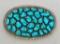 Kingman Turquoise Cluster Belt Buckle