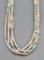 Five Strand Heishi and Turquoise Necklace
