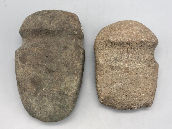 Two Prehistoric Stone Axe Heads