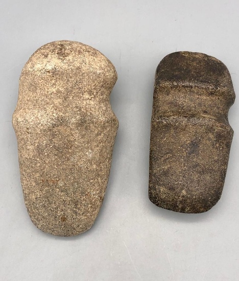 Two Prehistoric Stone Axe Heads