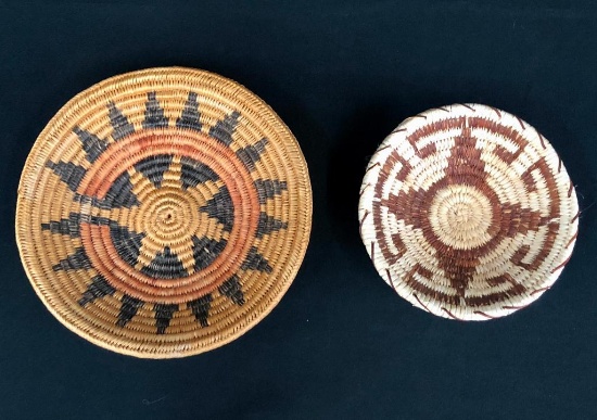 Two Fine Baskets- 1 Navajo and 1 Tohono O'odham