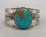 Turquoise and Sterling Silver Bracelet