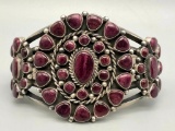 Purple Spiny Oyster Cluster Bracelet