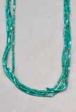 Fine Heishi Style Turquoise Necklace